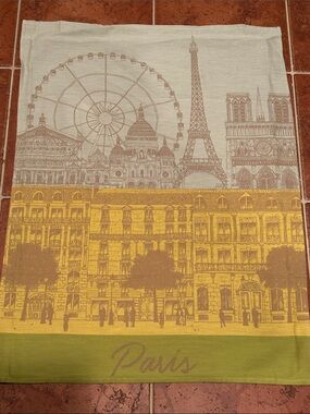 PARIS ~ Tea towel ~ Jacquard Francais Woven Cotton Tea Towel made in  France